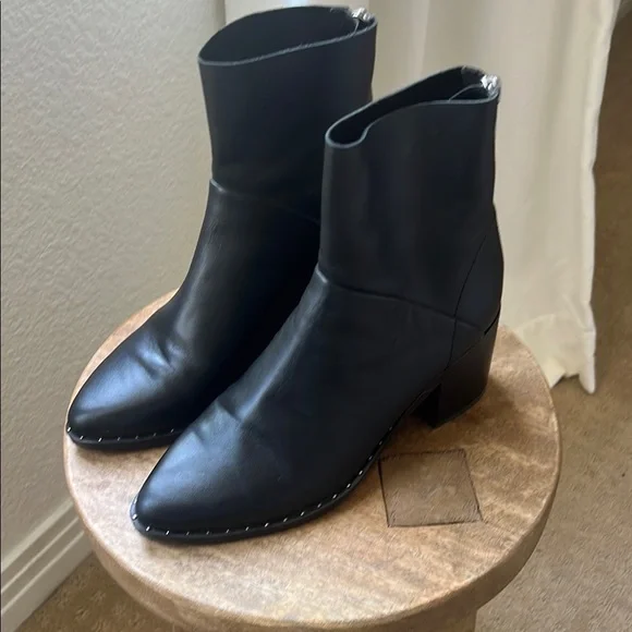 Treasure & Bond Farrah Black Studded Booties - Picture 2 of 6